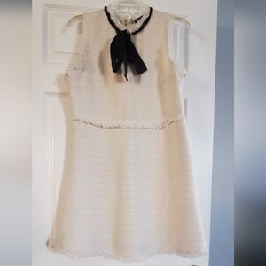 Tweed cream dress size L